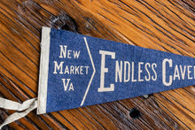 Load image into Gallery viewer, Endless Caverns Virginia Blue Felt Pennant Wall Decor - Eagle&#39;s Eye Finds
