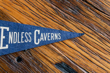 Load image into Gallery viewer, Endless Caverns Virginia Blue Felt Pennant Wall Decor - Eagle&#39;s Eye Finds
