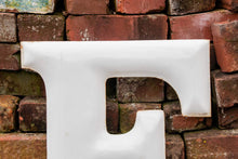 Load image into Gallery viewer, White Letter E Porcelain Vintage Wall Hanging Decor Initials Name Letter - Eagle&#39;s Eye Finds
