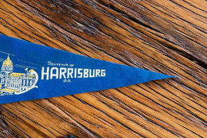 Harrisburg Pennsylvania Felt Pennant Vintage Wall Decor - Eagle's Eye Finds