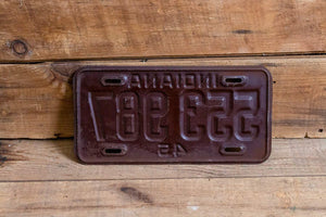 Indiana 1945 License Plate Vintage Wall Hanging Decor - Eagle's Eye Finds