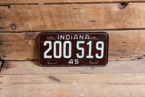 Indiana 1945 License Plate Vintage Wall Hanging Decor - Eagle's Eye Finds