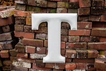 Load image into Gallery viewer, White Letter T Porcelain Vintage Wall Hanging Decor Initials Name Letter - Eagle&#39;s Eye Finds
