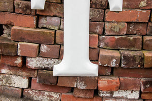 White Letter T Porcelain Vintage Wall Hanging Decor Initials Name Letter - Eagle's Eye Finds