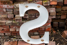 Load image into Gallery viewer, White Letter S Porcelain Vintage Wall Hanging Decor Initials Name Letter - Eagle&#39;s Eye Finds
