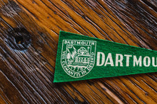 Load image into Gallery viewer, Dartmouth College Green Mini Felt Pennant Vintage College Decor - Eagle&#39;s Eye Finds
