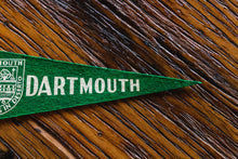 Load image into Gallery viewer, Dartmouth College Green Mini Felt Pennant Vintage College Decor - Eagle&#39;s Eye Finds
