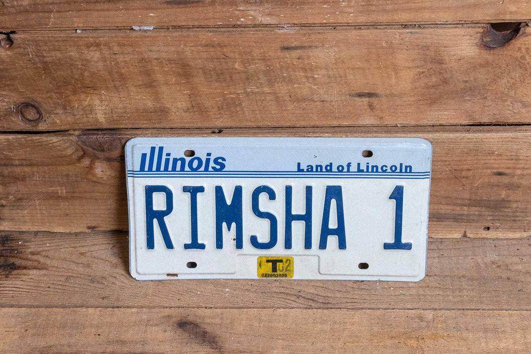 RIMSHA 1 Illinois Vanity License Plate Vintage Wall Hanging Decor - Eagle's Eye Finds
