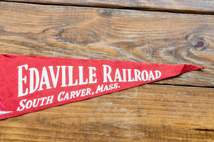 Edaville Railroad Massachusetts Felt Pennant Vintage Locomotive Decor - Eagle's Eye Finds