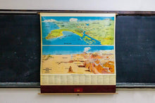 Load image into Gallery viewer, Geographical Terms Pull Down Map Vintage Wall Hanging Decor - Eagle&#39;s Eye Finds
