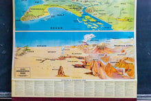 Load image into Gallery viewer, Geographical Terms Pull Down Map Vintage Wall Hanging Decor - Eagle&#39;s Eye Finds
