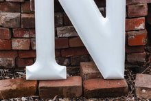 Load image into Gallery viewer, White Letter N Porcelain Vintage Wall Hanging Decor Initials Name Letter - Eagle&#39;s Eye Finds

