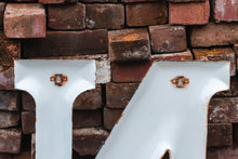 Load image into Gallery viewer, White Letter N Porcelain Vintage Wall Hanging Decor Initials Name Letter - Eagle&#39;s Eye Finds
