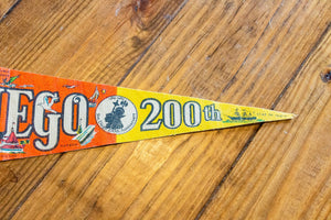 San Diego California Bicentennial Felt Pennant Vintage Wall Decor - Eagle's Eye Finds