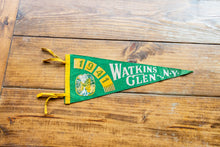 Load image into Gallery viewer, Watkins Glen State Park New York Felt Pennant Green Vintage Wall Decor - Eagle&#39;s Eye Finds
