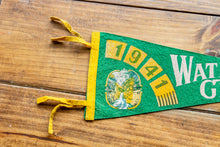 Load image into Gallery viewer, Watkins Glen State Park New York Felt Pennant Green Vintage Wall Decor - Eagle&#39;s Eye Finds
