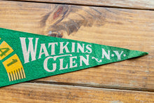 Load image into Gallery viewer, Watkins Glen State Park New York Felt Pennant Green Vintage Wall Decor - Eagle&#39;s Eye Finds
