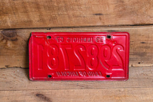 Illinois 1957 Land of Lincoln License Plate Vintage Wall Hanging Decor - Eagle's Eye Finds