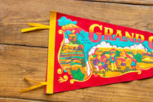Load image into Gallery viewer, Grand Canyon National Park Red Felt Pennant Vintage Wall Decor - Eagle&#39;s Eye Finds
