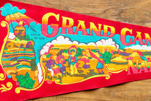 Load image into Gallery viewer, Grand Canyon National Park Red Felt Pennant Vintage Wall Decor - Eagle&#39;s Eye Finds
