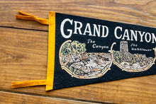Load image into Gallery viewer, Grand Canyon National Park Black Felt Pennant Vintage Wall Decor - Eagle&#39;s Eye Finds
