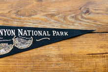 Load image into Gallery viewer, Grand Canyon National Park Black Felt Pennant Vintage Wall Decor - Eagle&#39;s Eye Finds
