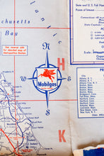 Load image into Gallery viewer, Mobilgas New England Map Vintage Socony-Vacuum Oil Company Road Map - Eagle&#39;s Eye Finds
