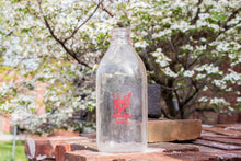 Load image into Gallery viewer, Meadow Brook Farms Dairy Vintage Embossed Glass Half Gallon Milk Bottle From Peoria IL - Eagle&#39;s Eye Finds
