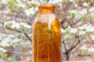 Amber Globe Canning Jars Antique Farmhouse Decor - Eagle's Eye Finds
