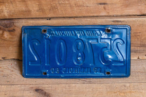 Illinois 1960 Land of Lincoln License Plate Vintage Wall Hanging Decor - Eagle's Eye Finds