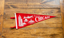Load image into Gallery viewer, Chicago Felt Pennant Vintage Illinois Wall Hanging Decor - Eagle&#39;s Eye Finds
