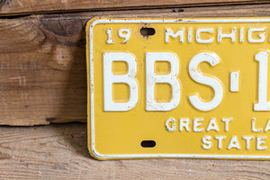 Michigan 1970 Great Lake State License Plate Vintage Wall Hanging Decor - Eagle's Eye Finds