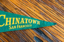 Load image into Gallery viewer, Chinatown San Francisco Felt Pennant Vintage Souvenir Wall Decor - Eagle&#39;s Eye Finds
