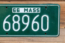 Load image into Gallery viewer, 1966 Massachusetts License Plate Vintage Wall Hanging Decor - Eagle&#39;s Eye Finds
