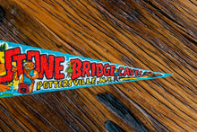 Load image into Gallery viewer, Stone Bridge Caves New York Felt Pennant Vintage Retro Wall Decor - Eagle&#39;s Eye Finds
