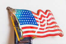 Load image into Gallery viewer, 48 Star American Flag License Plate Topper Vintage Patriotic Decor - Eagle&#39;s Eye Finds
