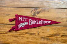 Load image into Gallery viewer, MIT Baker House Red Felt Pennant Vintage College Decor Massachusetts Institute of Technology - Eagle&#39;s Eye Finds
