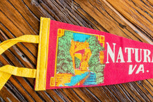 Load image into Gallery viewer, Natural Bridge Virginia Felt Pennant Vintage Wall Decor - Eagle&#39;s Eye Finds
