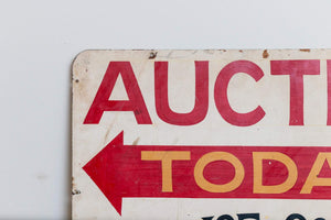 Auction Painted Metal Sign Vintage Boho Decor Colonel Joe Cotton - Eagle's Eye Finds