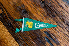 Load image into Gallery viewer, Georgia State Green Felt Pennant Vintage Wall Decor - Eagle&#39;s Eye Finds
