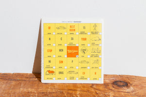 Travel Bingo Mid-Century Car Game Vintage Road Trip Ephemera Trav-L-Bingo - Eagle's Eye Finds