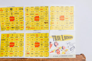 Travel Bingo Mid-Century Car Game Vintage Road Trip Ephemera Trav-L-Bingo - Eagle's Eye Finds
