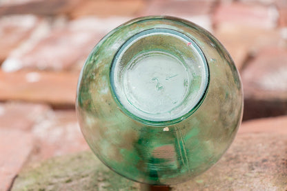 Italian Wine Bottle Vintage Green Glass Decor - Eagle's Eye Finds