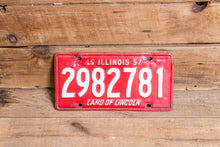 Load image into Gallery viewer, Illinois 1957 Land of Lincoln License Plate Vintage Wall Hanging Decor - Eagle&#39;s Eye Finds
