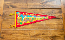 Load image into Gallery viewer, Grand Canyon National Park Red Felt Pennant Vintage Wall Decor - Eagle&#39;s Eye Finds
