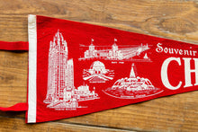 Load image into Gallery viewer, Chicago Felt Pennant Vintage Illinois Wall Hanging Decor - Eagle&#39;s Eye Finds
