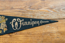 Load image into Gallery viewer, Winnipeg Canada First Nations Felt Pennant Vintage Wall Decor - Eagle&#39;s Eye Finds
