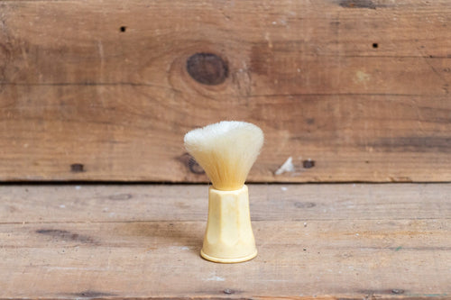 Peerless Nylon Shaving Brush Vintage Cream Colored Handle - Eagle's Eye Finds