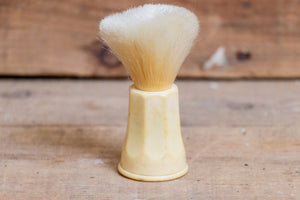 Peerless Nylon Shaving Brush Vintage Cream Colored Handle - Eagle's Eye Finds