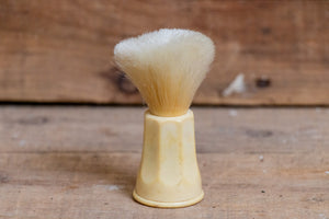 Peerless Nylon Shaving Brush Vintage Cream Colored Handle - Eagle's Eye Finds